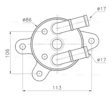 MZ3301 Радиатор масляный АКПП Mazda CX5 (12-) 2.0i AVA COOLING подбор по vin на Brocar