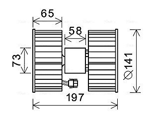 BW8483 Компресор салону AVA COOLING підбір по vin на Brocar