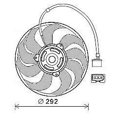 VN7533 Вентилятор AVA COOLING підбір по vin на Brocar