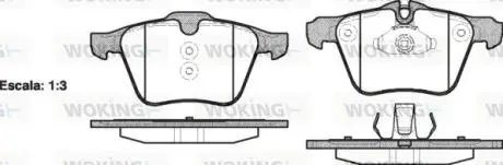 P1317300 Колодки тормозные WOKING подбор по vin на Brocar