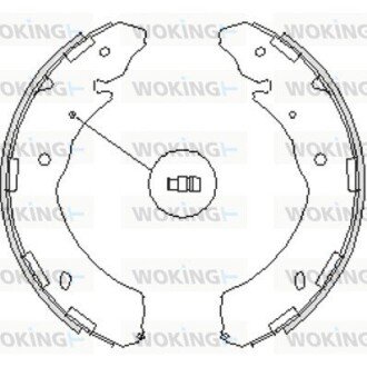 Z423600 Колодки тормозные бараб. задн. (пр-во Remsa) Subaru Legasy Outback 09> / Mitsubi WOKING подбор по vin на Brocar