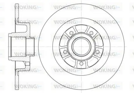 D661300 Диск тормозной задн. (пр-во Remsa) Renault Laguna II Scenic II (D6613.00) WOKING WOKING подбор по vin на Brocar