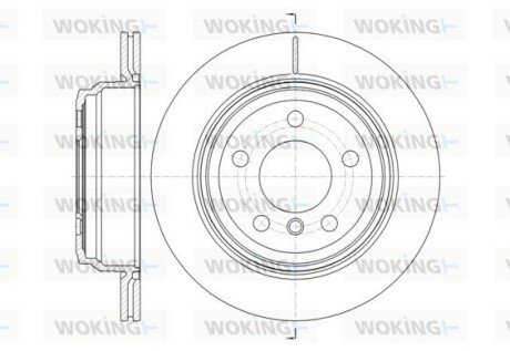 D6145310 Диск тормозной задн. (пр-во Remsa) (кратно 2 шт.) BMW 3F30 WOKING подбор по vin на Brocar