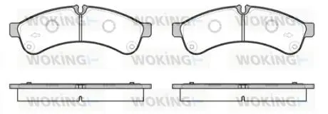 P1239300 Колодки гальмівні диск. задн. (вир-во Remsa) Iveco Daily 06> 11> 14> (P12393.00) WOKING WOKING підбір по vin на Brocar