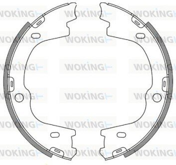 Z467300 Колодки стояночного тормоза (пр-во Remsa) Hyundai ix55 08> H-1 08> (Z4673.00) WOKING WOKING підбір по vin на Brocar