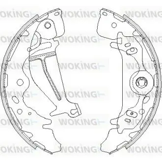 Z421900 Колодки тормозные бараб. задн. (пр-во Remsa) Hyundai H-1 08&gt; (Z4219.00) WOKING WOKING підбір по vin на Brocar