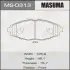 MS0313 Колодки тормозные передн CHERY JAGGI 1.3, 1.1 (06-13)/CHERY QQ 1.0, 0.8, 1.1 (03 MASUMA підбір по vin на Brocar