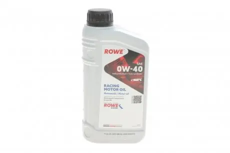 20092001099 Олива моторна HIGHTEC RACING MOTOR OIL SAE 0W-40 (1 L) ROWE 20092-0010-99 ROWE підбір по vin на Brocar