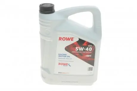 20044005099 Олива моторна HIGHTEC RACING MOTOR OIL SAE 5W-40 (5 L) ROWE 20044-0050-99 ROWE підбір по vin на Brocar