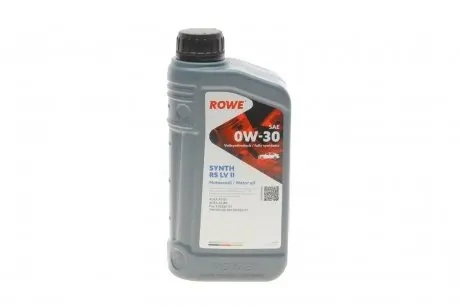 20069001099 Олива моторна HIGHTEC SYNTH RS SAE 0W-30 LV II (1 L) ROWE 20069-0010-99 ROWE подбор по vin на Brocar