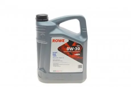 20305005099 Олива моторна HIGHTEC SYNT RSB 12FE SAE 0W-30 (5 L) ROWE 20305-0050-99 ROWE подбор по vin на Brocar