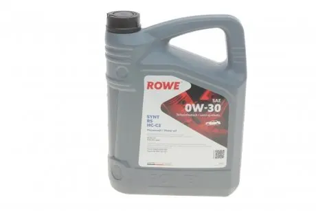 20247004099 Олива моторна HIGHTEC SYNT RS SAE 0W-30 HC-C2 (4 L) ROWE 20247-0040-99 ROWE подбор по vin на Brocar