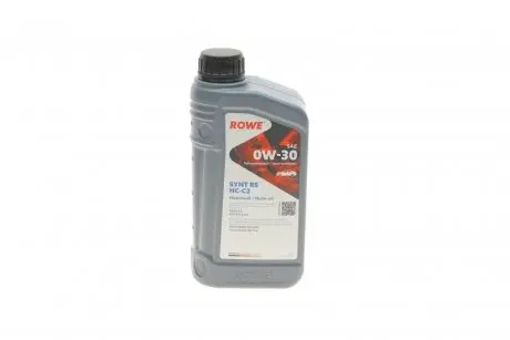 20247001099 Олива моторна HIGHTEC SYNT RS SAE 0W-30 HC-C2 (1 L) ROWE 20247-0010-99 ROWE подбор по vin на Brocar