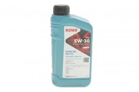 20113001099 Олива моторна HIGHTEC SYNT RS SAE 5W-30 HC-C2 (1 L) ROWE 20113-0010-99 ROWE підбір по vin на Brocar