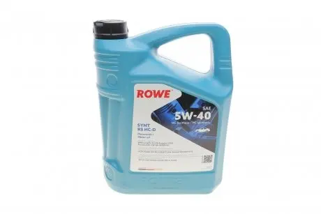 20163005099 Олива моторна HIGHTEC SYNT RS HC-D SAE 5W-40 (5 L) ROWE 20163-0050-99 ROWE подбор по vin на Brocar