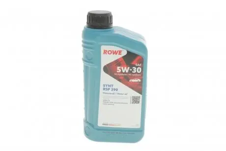 20114001099 Олива моторна HIGHTEC SYNT RSP 290 SAE 5W-30 (1 L) ROWE 20114-0010-99 ROWE підбір по vin на Brocar