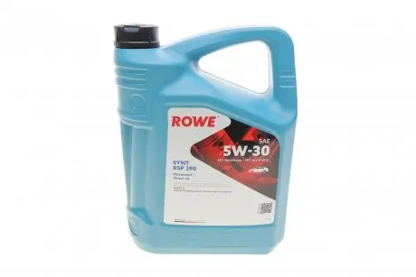 20114005099 Олива моторна HIGHTEC SYNT RSP 290 SAE 5W-30 (5 L) ROWE 20114-0050-99 ROWE підбір по vin на Brocar