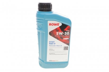 20370001099 Олива моторна HIGHTEC SYNT RSR 17 SAE 5W-30 (1 L) ROWE 20370-0010-99 ROWE підбір по vin на Brocar