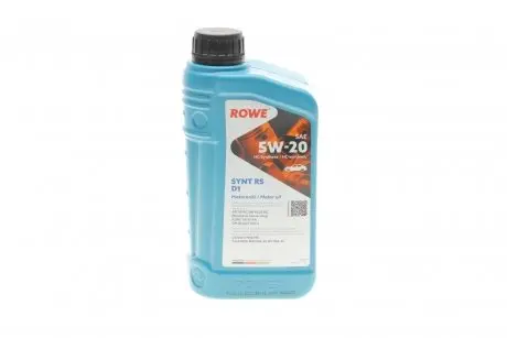 20342001099 Олива моторна HIGHTEC SYNT RS D1 SAE 5W-20 (1 L) ROWE 20342-0010-99 ROWE підбір по vin на Brocar