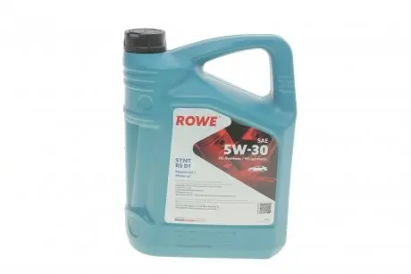 20212005099 Олива моторна HIGHTEC SYNT RS D1 SAE 5W-30 (5 L) ROWE 20212-0050-99 ROWE подбор по vin на Brocar