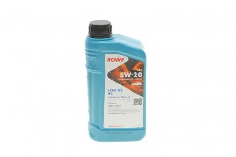 20186001099 Олива моторна HIGHTEC SYNT RS HC SAE 5W-20 (1 L) ROWE 20186-0010-99 ROWE подбор по vin на Brocar