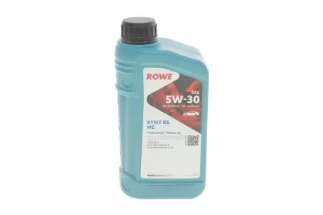 20024001099 Олива моторна HIGHTEC SYNT RS SAE 5W-30 HC (1 L) ROWE 20024-0010-99 ROWE подбор по vin на Brocar