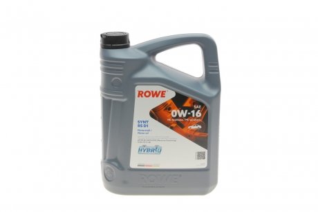 20005005099 Олива моторна HIGHTEC SYNT RS D1 SAE 0W-16 (5 L) ROWE 20005-0050-99 ROWE підбір по vin на Brocar