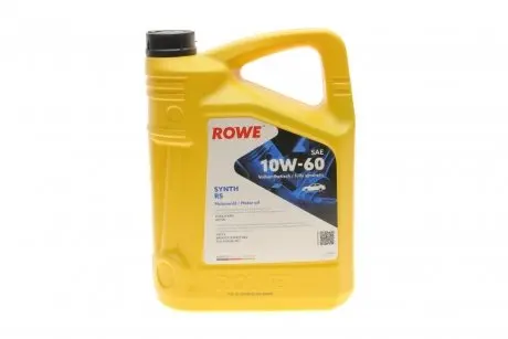 20070005099 Олива моторна HIGHTEC SYNTH RS SAE 10W-60 (5 L) ROWE 20070-0050-99 ROWE підбір по vin на Brocar