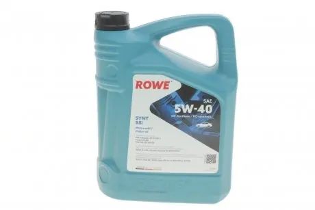 20068005099 Олива моторна HIGHTEC SYNT RSi SAE 5W-40 (5 L) ROWE 20068-0050-99 ROWE підбір по vin на Brocar