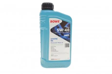 20001001099 Олива моторна HIGHTEC SYNTH RS SAE 5W-40 (1 L) ROWE 20001-0010-99 ROWE підбір по vin на Brocar