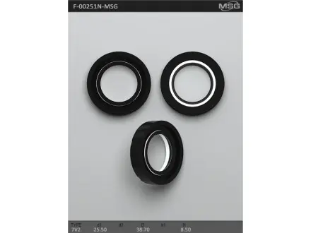 F00251N Сальник 25,50/38,70*8,50 тип креслення 7V2 MSG підбір по vin на Brocar