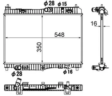 CR1896000S Радіатор охолодження MAHLE / KNECHT підбір по vin на Brocar