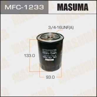 MFC1233 Фильтр масляный MAZDA 5 (CW) 2.0 (11-16)Turbo (10-15)/SKODA ROOMSTER (5J) 1.2 TD MASUMA подбор по vin на Brocar