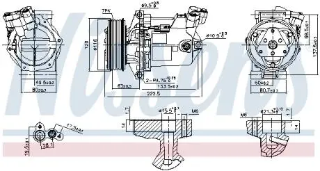 890042 Компресор кондиціонера First Fit NISSENS підбір по vin на Brocar