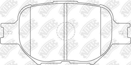 PN1430 Колодки гальм. NiBK підбір по vin на Brocar