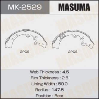MK2529 Деталь MASUMA подбор по vin на Brocar
