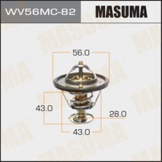 WV56MC82 Термостат MITSUBISHI LANCER, COLT 2005-2012 (WV56MC82) MASUMA MASUMA подбор по vin на Brocar