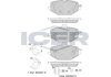 Комплект гальмівних колодок (дискових) ICER 182371
