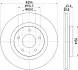 Гальмівний диск перед. Jeep Compass, Patriot 07-13 Dodge Avenger 08-13, Caliber 07-12 , Chrysler Sebring 07-10 Mitsubishi Outlander 07-12 , Lancer GT, GTS 08-13 8DD 355 115-911