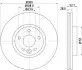 Гальмівний диск передній Ford Mondeo 1.6-2.5 03.07-01.15 8DD 355 116-221
