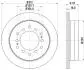 8DD355114861 Диск гальмівний зад. Toyota Land Cruiser 96- HELLA підбір по vin на Brocar