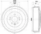 8DT355303011 Гальмівний барабан VW Amarok 10- HELLA підбір по vin на Brocar