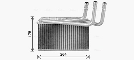 BW6599 Радиатор отопителя салона BMW X5e70 X6e71 X5f15 X6f16 AVA COOLING підбір по vin на Brocar