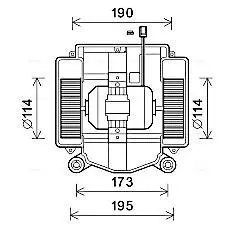 MS8669 Вентилятор отопителя салона MB S221 05>13 AVA COOLING подбор по vin на Brocar