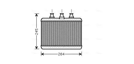 BWA6271 Радиатор отопителя салона BMW 7E65 7E66 AVA COOLING подбор по vin на Brocar