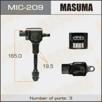 MIC209 Котушка запалювання (MIC-209) MASUMA MASUMA підбір по vin на Brocar