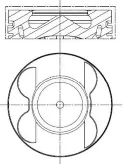 001PI00178000 Поршень MAHLE 001 PI 00178 000 MAHLE / KNECHT підбір по vin на Brocar