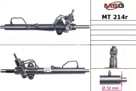 MT214R Рульова рейка з ГПК відновлена MITSUBISHI L200 06-15, L200 15-19 MSG підбір по vin на Brocar