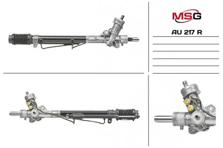 AU217R Рульова рейка з ГПК відновлена AUDI A6 97-04 MSG підбір по vin на Brocar