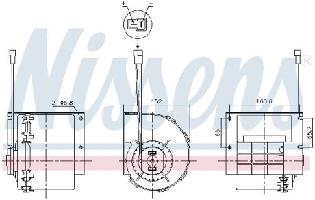 87613 Вентилятор салону NISSENS підбір по vin на Brocar